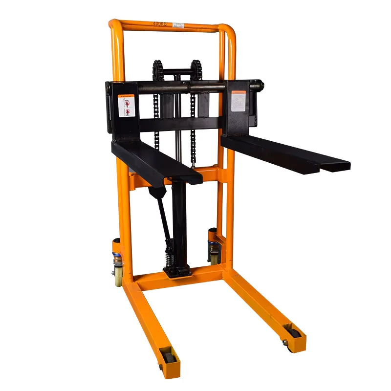Using Flexible Multifunction Manual Pallet Stacker Hand Forklift 400kg Hydraulic Manual Lifter