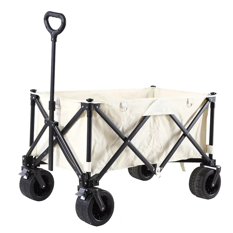 Utility Wagon Folding Collapsible Foldable Garden Beach Cart Wagon Trolley