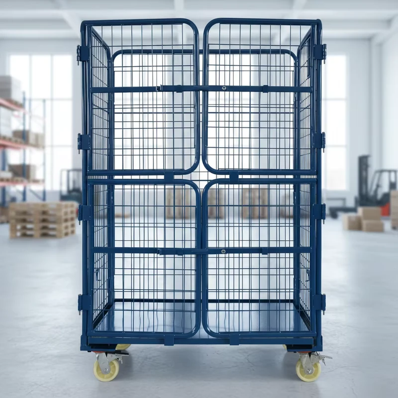 Versatile Roll Container Logistics Cage Trolley With Layers for Multi Level Cargo Sorting