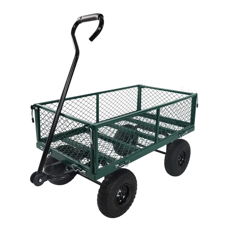 Wagon Cart Garden Truck Heavy Duty Cart for Easy Firewood Transportation Portable and Durable Utility Wagon