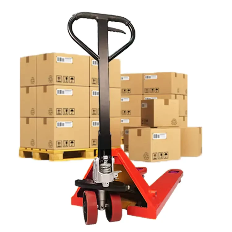 Warehouse 3000kg Capacity Hydraulic Hand Pallet Truck Scale Manual Pallet Jack Forklift Truck