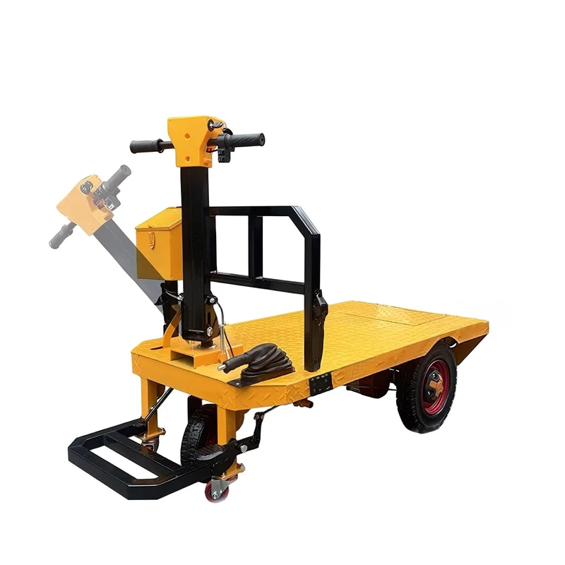 Warehouse Electric Three Wheel Flatbed Hand Trucks Transport Carts Station mounted Tile Transporters Cargo Transporters