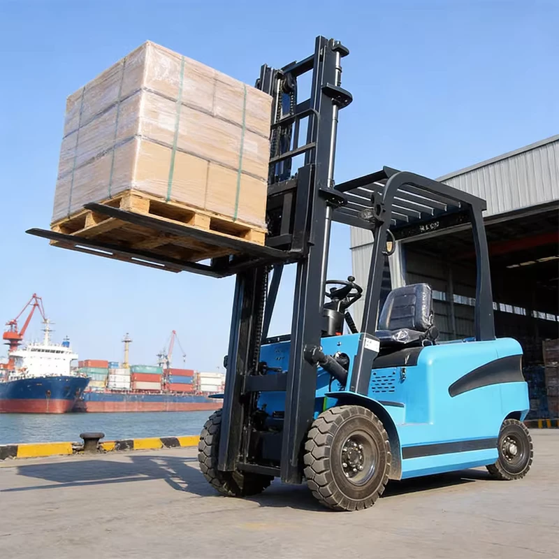 Warehouse Equipment 2.5T Forklift Electric Solid Tire Forklift Customized Side Shift Function 3m 4m 5m