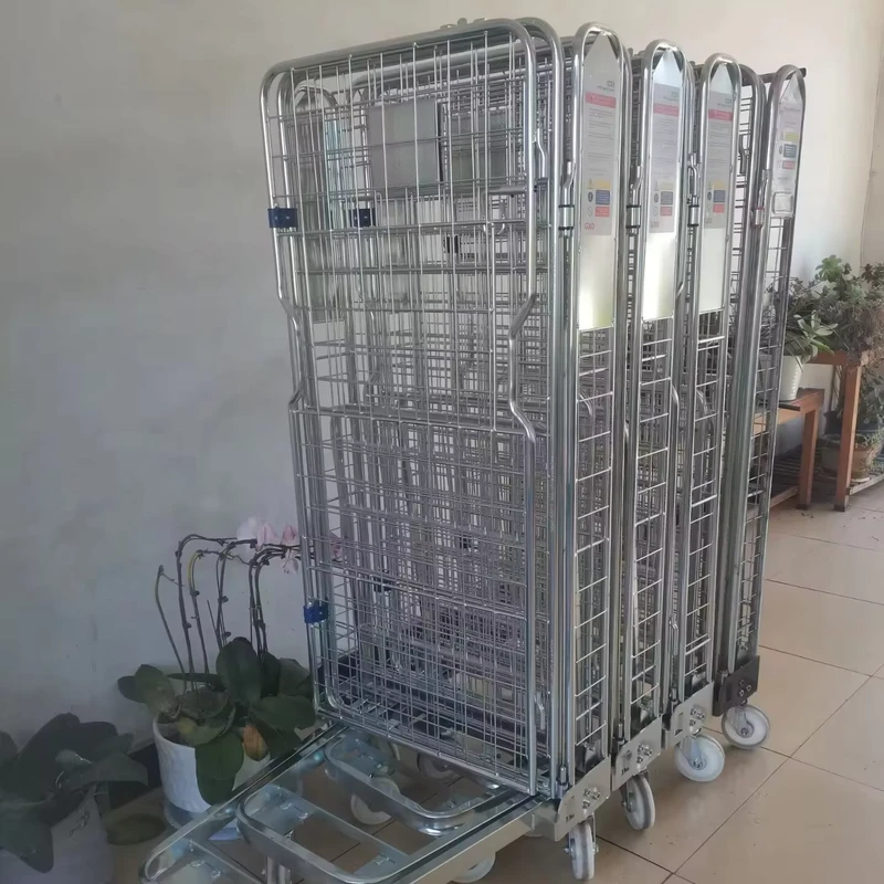 Warehouse Logistics Trolleys with Four Wheel Cast Iron Construction for OEM Efficient Transport