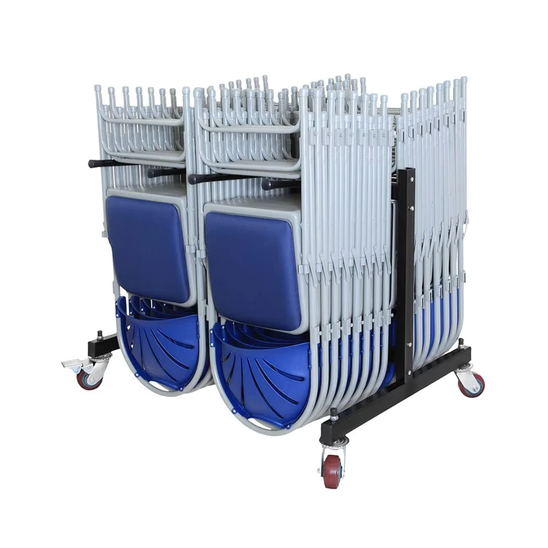 Warehouse Low Single Height 2 Rows Hanging Folding Chair Trolley