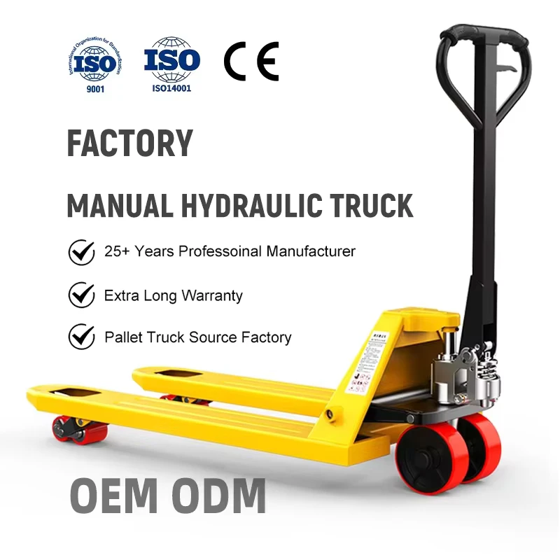 Warehouse Material Handling Equipment Manual Forklift 5 Ton Hand Pallet Jack Hand Hydraulic Pallet Truck