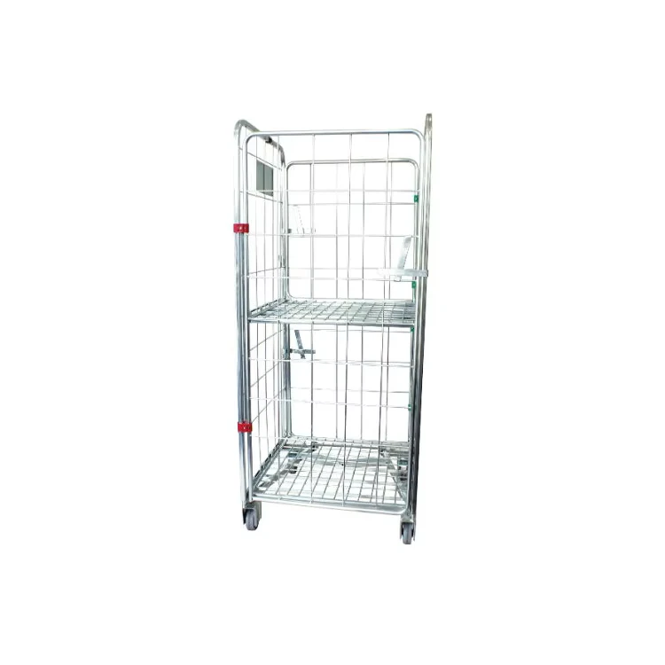 Warehouse Roll Pallet Container Storage Roll Cage Cart