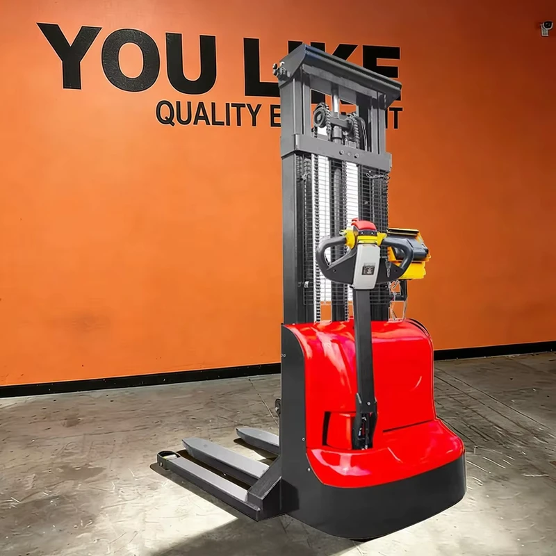 Warehouse Stacker Electric Fork Lift Reach Truck Narrow Aisle Crane Mini Smart Hand CE Forklift Manual Pallet Walkie Elektrikli