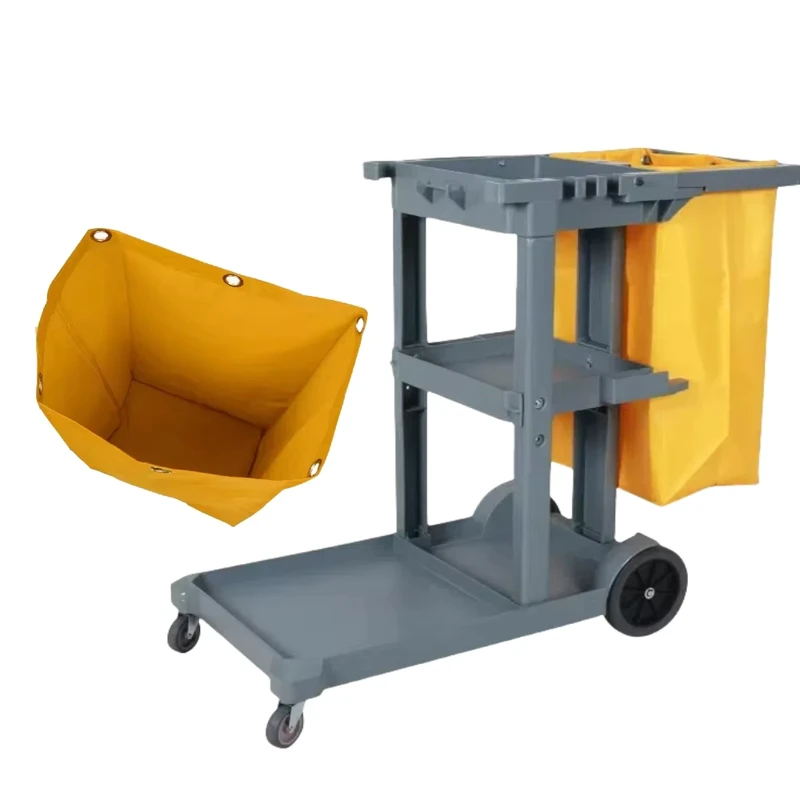 Washable PE Plastic Cleaning Cart Collection Bag Maintains Hygiene After Use