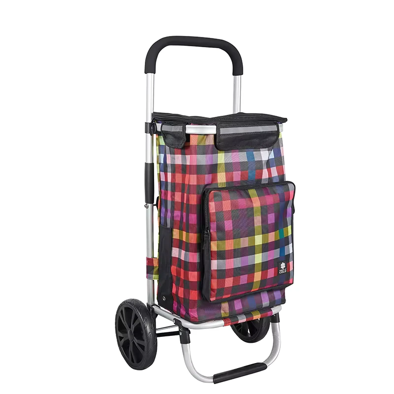 Waterproof Shopping Bag Keep Cold or Warm 53L Shopping Trolley Cart for Supermarket