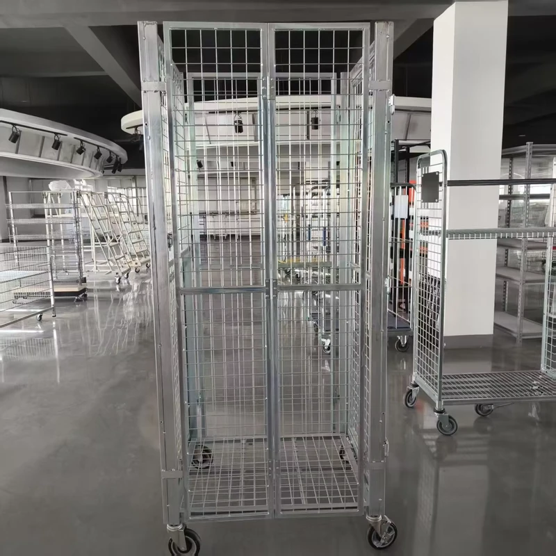 Waterproof Supermarket Roll Container Logistics Trolley Delivery Cart for Warehouse Storage for Supermarket Storage Delivery