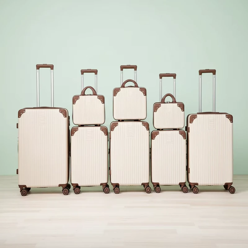 Wear Resistant Suitcase Set Hard Shell Trolley Luggage Set With Password Lock Perfect for Carry on and Checked Luggage
