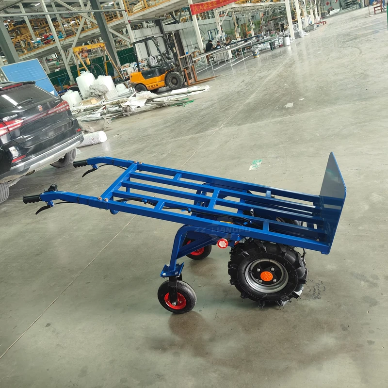 Wheel Heavy Electric Trolley for Hospital and Industrial Outdoor Logistics Cargo Mover Truck Hand Cart