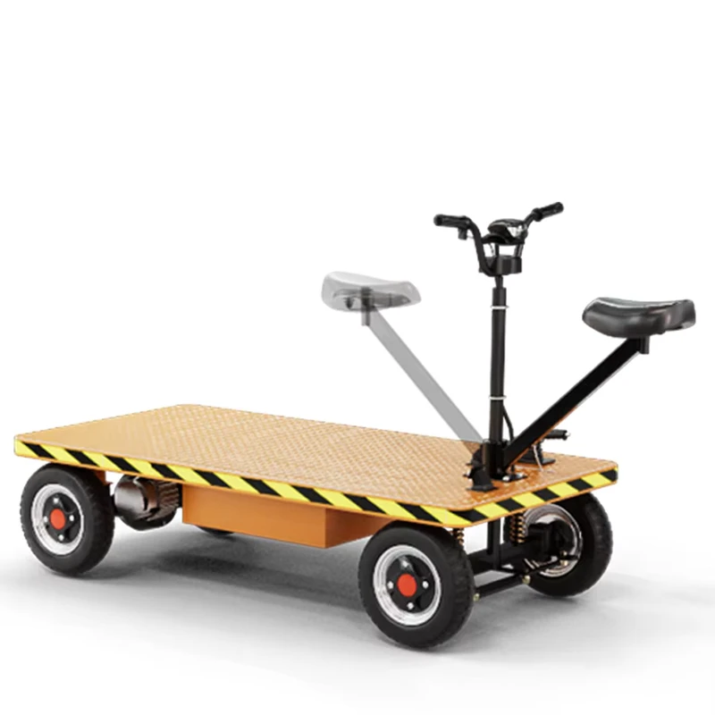 Wheel Heavy Electric Trolley for Hospital and Industrial Outdoor Logistics Cargo Mover Truck Hand Cart