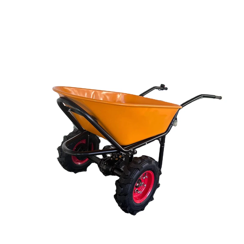 Wheelbarrow Electric Powered Utility Cart 500W Battery Driven Heavy Duty 260kg 570lbs
