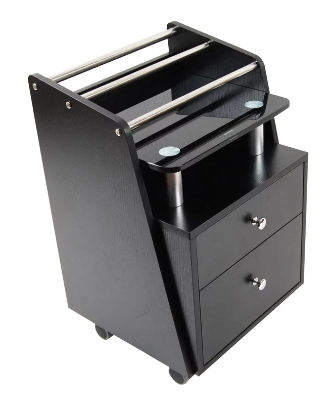 Wood Beauty Salon Trolley Cart with Drawer
