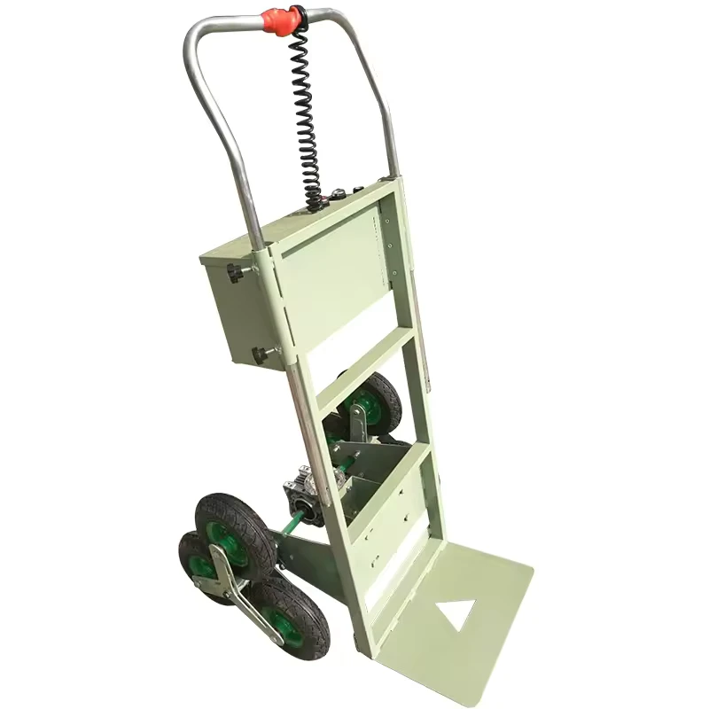 Wood Motor Electric Moving Dolly Stair Climber Hand Truck OEM Customizable Crawler Type Climbing Stair Trolley
