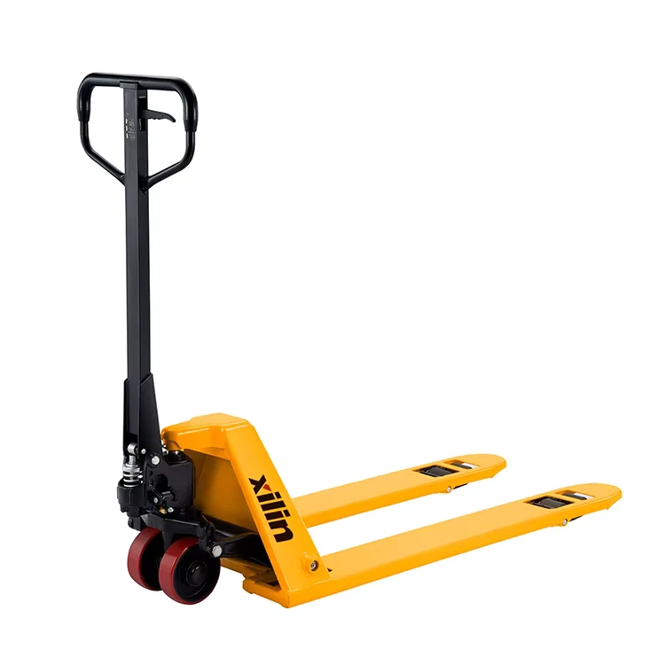 XiLin 1ton 1.5ton Rubber Pu Wheel Hydraulic Manual Pallet Jack Low Profile Hand Pallet Truck