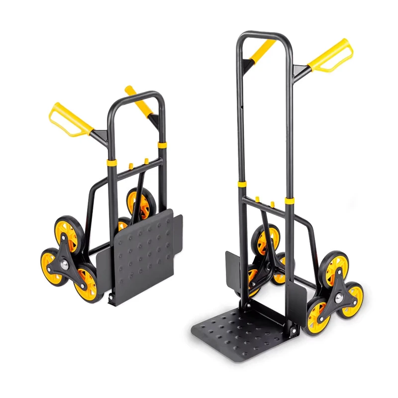 YANXU Heavy Duty Thickened Others Four wheel Foldable Trolley Multifunctional Household Luggage Cart Climb Feature Various