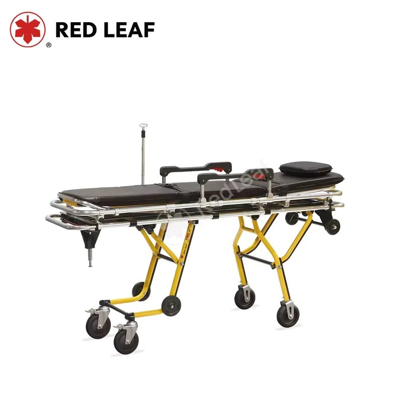 YDC 3G Foldable Aluminum Alloy Class I Hospital Equipment Rescue Ambulance Stretcher 181KG Load Capacity Trolley