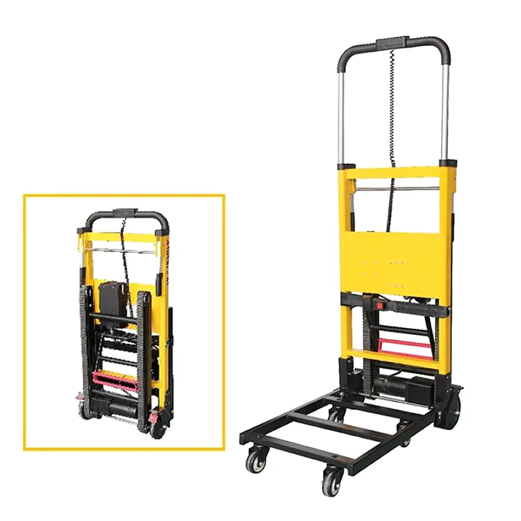 YSDW 11A Powered Electric Stair Climbing Trolley Hand Cart Heavy Cargo Powered Stair Climbing Hand Truck Stair Climbing Machine