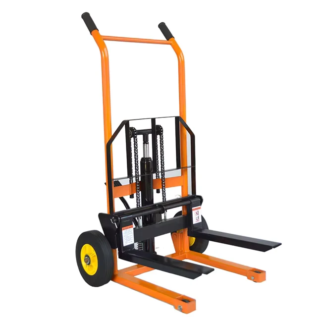 YUNXUAN Unique Design 300kg 400kg Smart Manual Forklift Stacker Super Mini up to 1000mm