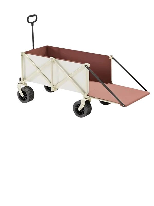YX F1 24 Pro Outdoor Camping Cart Extra Large Storage Easy Fold Yellow Blue Cyan Beige