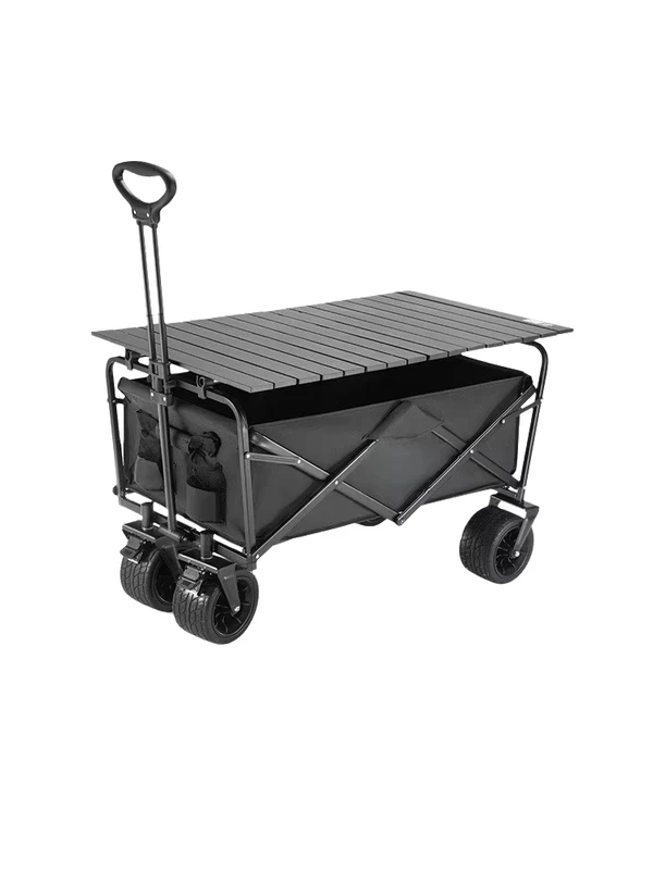 YX F1 44 Extra Wide Deep Folding Cart Max Storage for Camping Gear Market Runs and Tailgating