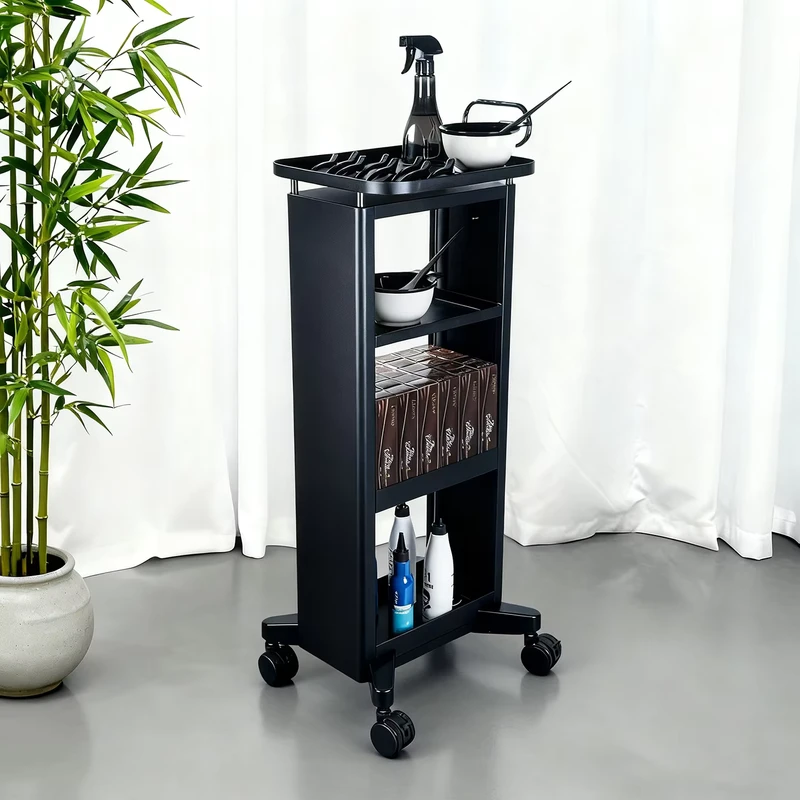 Yicheng Beauty Barber Equipment Adjustable Practical Trolley Salon Trolley Cart for Sale