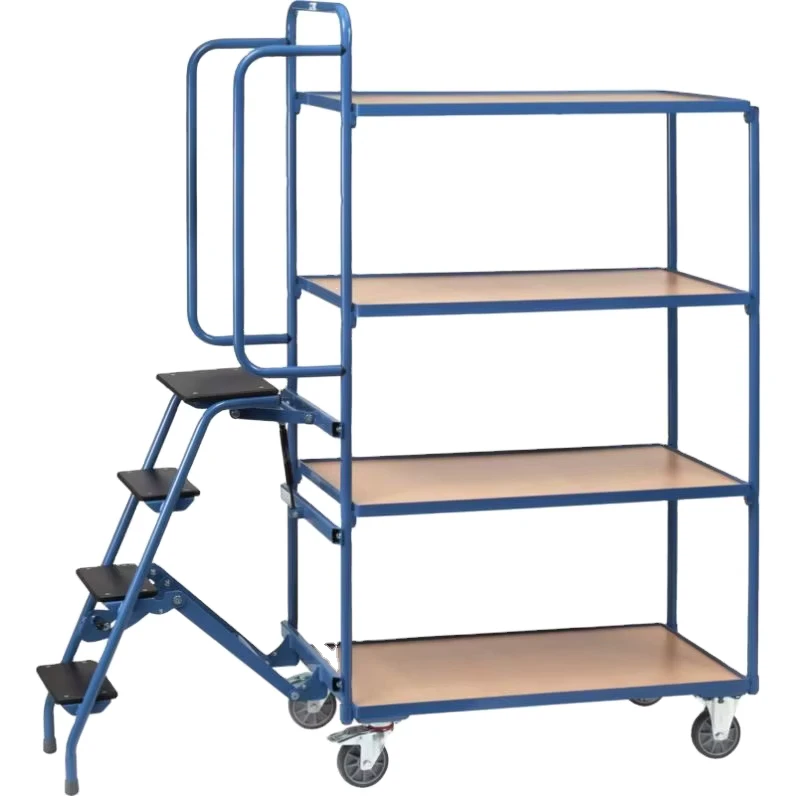 Zinc Galvanized Foldable Wire Roll Cages with 300kg Capacity for Supermarket Warehouse and Transport