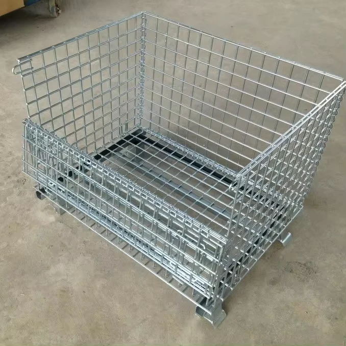 Zinc Wire Basket Trolley Supermarket Shopping Trolley Cart